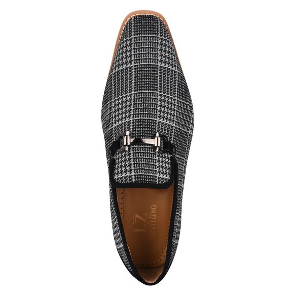 Men\'s Black and White Loafers
